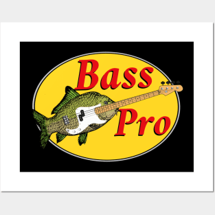 Bass Guitar Parody Musician Bassist 4 String Music Satire Shirt Posters and Art